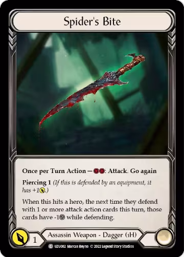 Spider's Bite (UZU002), Blitz Deck: Outsiders - Uzuri — Flesh & Blood card price