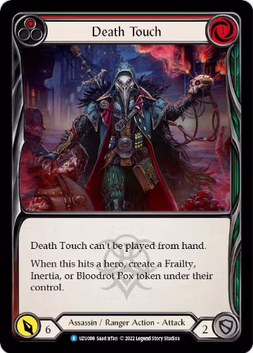 Death Touch (Red) (UZU008), Blitz Deck: Outsiders - Uzuri — Flesh & Blood card price