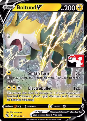Boltund V - 103/264 (103/264), Prize Pack Series Cards — Pokémon card price