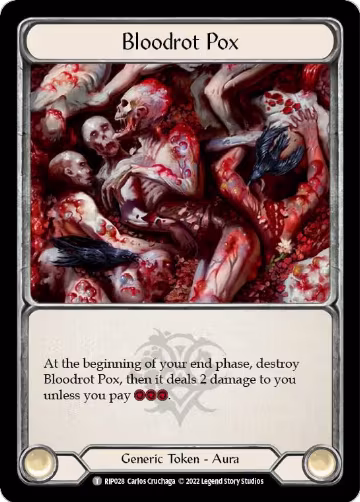 Bloodrot Pox (RIP028), Blitz Deck: Outsiders - Riptide — Flesh & Blood card price