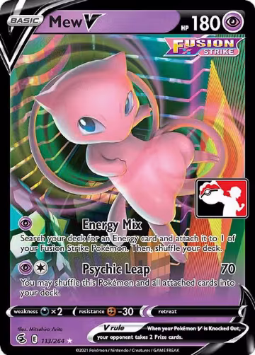 Mew V - 113/264 (113/264), Prize Pack Series Cards — Pokémon card price