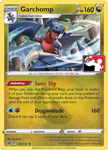 Garchomp - 109/172 (109/172), Prize Pack Series Cards — Pokémon card price