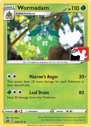 Wormadam - 010/172 (010/172), Prize Pack Series Cards — Pokémon card price
