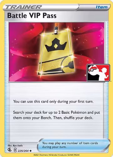 Battle VIP Pass - 225/264 (225/264), Prize Pack Series Cards — Pokémon card price