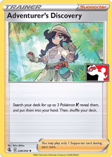 Adventurer's Discovery - 224/264 (224/264), Prize Pack Series Cards — Pokémon card price