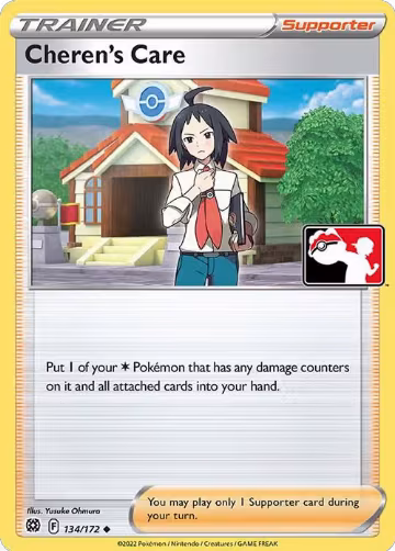 Cheren's Care - 134/172 (134/172), Prize Pack Series Cards — Pokémon card price