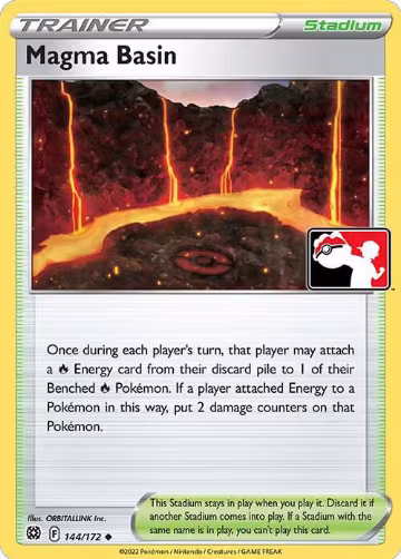 Magma Basin - 144/172 (144/172), Prize Pack Series Cards — Pokémon card price