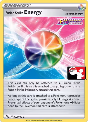 Fusion Strike Energy - 244/264 (244/264), Prize Pack Series Cards — Pokémon card price