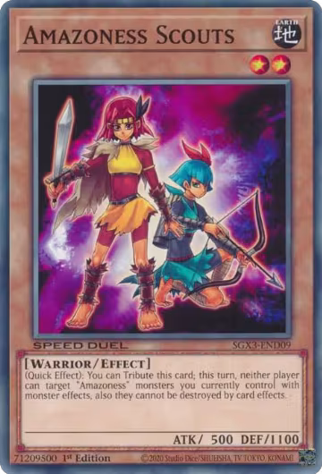 Amazoness Scouts (SGX3-END09), Speed Duel GX: Duelists of Shadows — Yu-Gi-Oh! card price