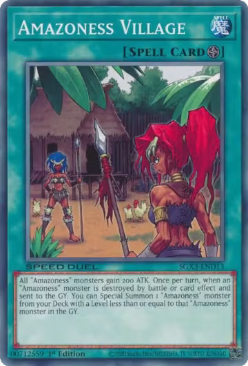 Amazoness Village (SGX3-END13), Speed Duel GX: Duelists of Shadows — Yu-Gi-Oh! card price