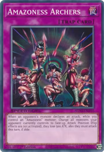 Amazoness Archers (SGX3-END16), Speed Duel GX: Duelists of Shadows — Yu-Gi-Oh! card price