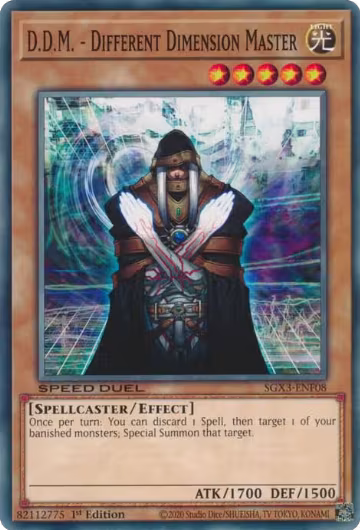 D.D.M. - Different Dimension Master (SGX3-ENF08), Speed Duel GX: Duelists of Shadows — Yu-Gi-Oh! card price