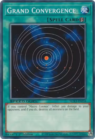 Grand Convergence (SGX3-ENF16), Speed Duel GX: Duelists of Shadows — Yu-Gi-Oh! card price