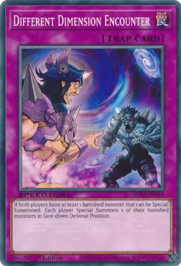 Different Dimension Encounter (SGX3-ENF18), Speed Duel GX: Duelists of Shadows — Yu-Gi-Oh! card price