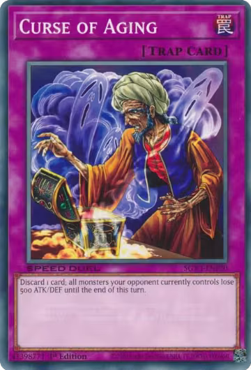 Curse of Aging (SGX3-ENF20), Speed Duel GX: Duelists of Shadows — Yu-Gi-Oh! card price