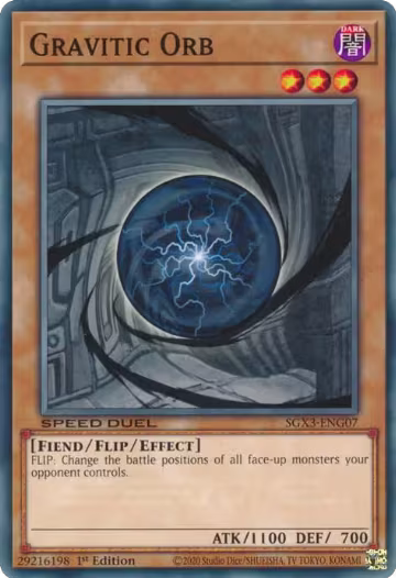 Gravitic Orb (SGX3-ENG07), Speed Duel GX: Duelists of Shadows — Yu-Gi-Oh! card price