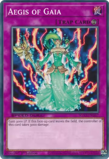Aegis of Gaia (SGX3-ENG17), Speed Duel GX: Duelists of Shadows — Yu-Gi-Oh! card price