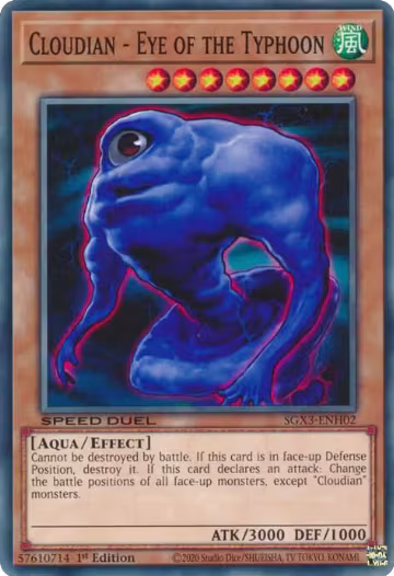 Cloudian - Eye of the Typhoon (SGX3-ENH02), Speed Duel GX: Duelists of Shadows — Yu-Gi-Oh! card price