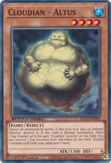 Cloudian - Altus (SGX3-ENH04), Speed Duel GX: Duelists of Shadows — Yu-Gi-Oh! card price