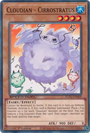 Cloudian - Cirrostratus (SGX3-ENH05), Speed Duel GX: Duelists of Shadows — Yu-Gi-Oh! card price