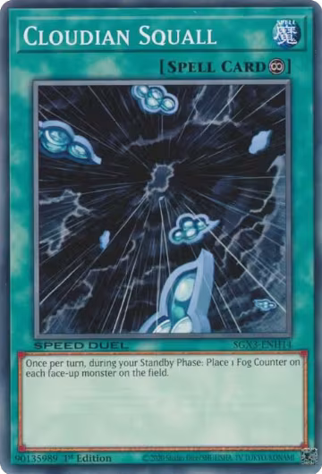 Cloudian Squall (SGX3-ENH14), Speed Duel GX: Duelists of Shadows — Yu-Gi-Oh! card price