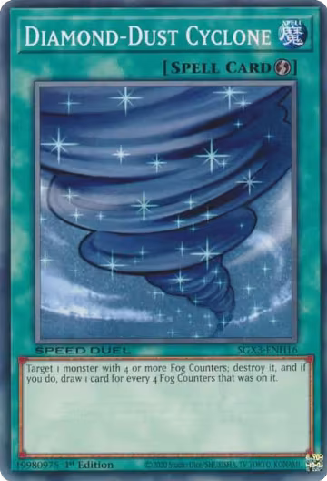 Diamond-Dust Cyclone (SGX3-ENH16), Speed Duel GX: Duelists of Shadows — Yu-Gi-Oh! card price