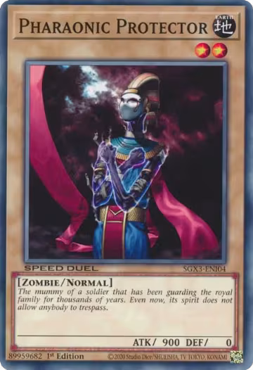 Pharaonic Protector (SGX3-ENI04), Speed Duel GX: Duelists of Shadows — Yu-Gi-Oh! card price