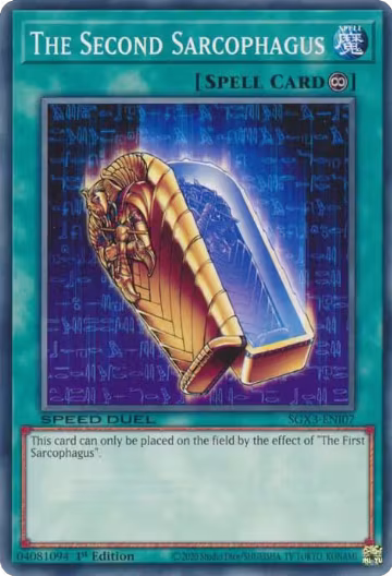 The Second Sarcophagus (SGX3-ENI07), Speed Duel GX: Duelists of Shadows — Yu-Gi-Oh! card price