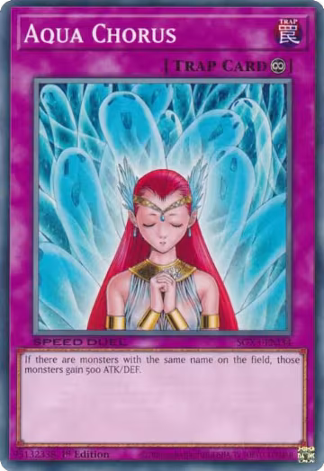 Aqua Chorus (SGX3-ENI34), Speed Duel GX: Duelists of Shadows — Yu-Gi-Oh! card price
