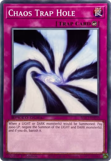 Chaos Trap Hole (SGX3-ENI35), Speed Duel GX: Duelists of Shadows — Yu-Gi-Oh! card price