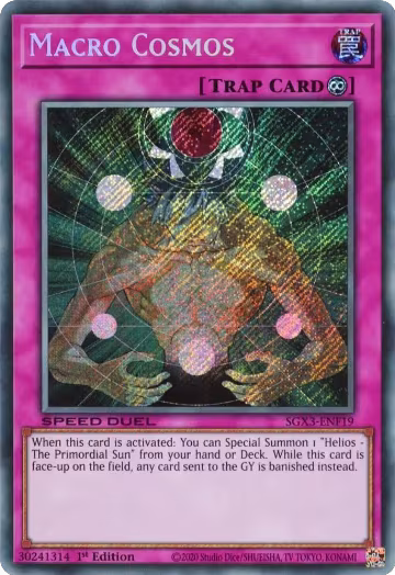 Macro Cosmos (Secret Rare) (SGX3-ENF19), Speed Duel GX: Duelists of Shadows — Yu-Gi-Oh! card price