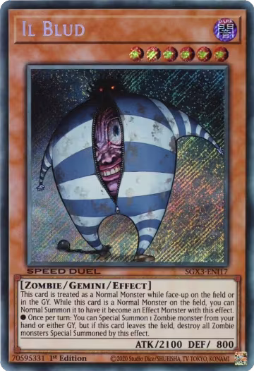Il Blud (Secret Rare) (SGX3-ENI17), Speed Duel GX: Duelists of Shadows — Yu-Gi-Oh! card price