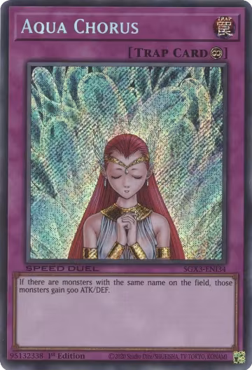 Aqua Chorus (Secret Rare) (SGX3-ENI34), Speed Duel GX: Duelists of Shadows — Yu-Gi-Oh! card price