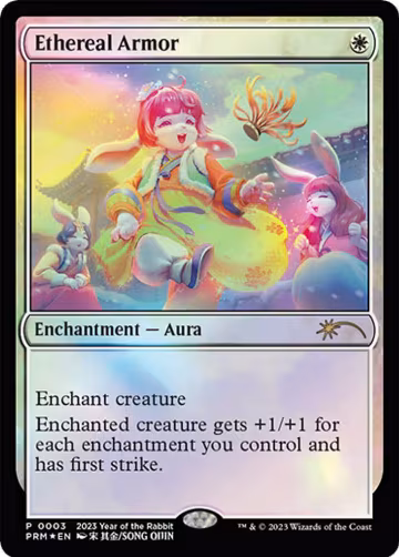 Ethereal Armor (Year of the Rabbit 2023) (3), Unique and Miscellaneous Promos — Magic card price
