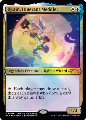 Kwain, Itinerant Meddler (Year of the Rabbit 2023) (1), Unique and Miscellaneous Promos — Magic card price