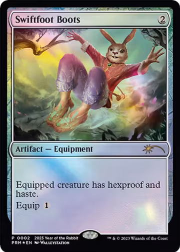 Swiftfoot Boots (Year of the Rabbit 2023) (2), Unique and Miscellaneous Promos — Magic card price