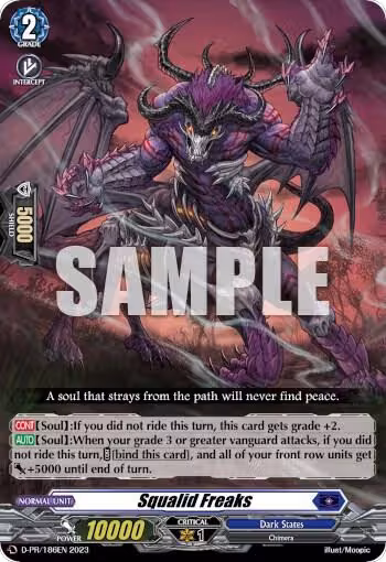 Squalid Freaks (D-PR/186EN 2023), D Promo Cards — Vanguard card price