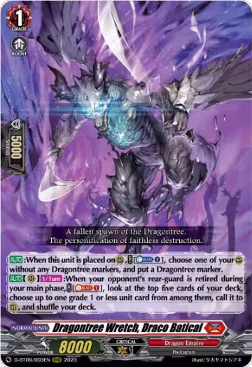 Dragontree Wretch, Draco Batical (D-BT09/003EN), D-BT09: Dragontree Invasion — Vanguard card price