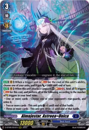 Almajestar, Astroea=Unica (D-BT09/004EN), D-BT09: Dragontree Invasion — Vanguard card price
