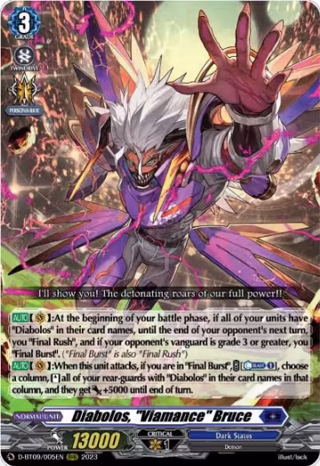Diabolos, "Viamance" Bruce (D-BT09/005EN), D-BT09: Dragontree Invasion — Vanguard card price