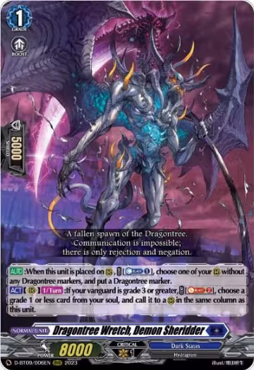 Dragontree Wretch, Demon Sheridder (D-BT09/006EN), D-BT09: Dragontree Invasion — Vanguard card price