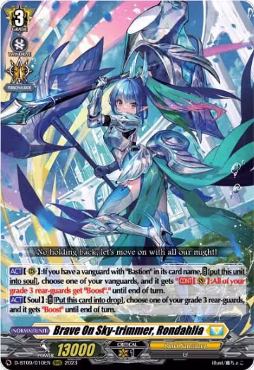 Brave On Sky-trimmer, Rondahlia (D-BT09/010EN), D-BT09: Dragontree Invasion — Vanguard card price