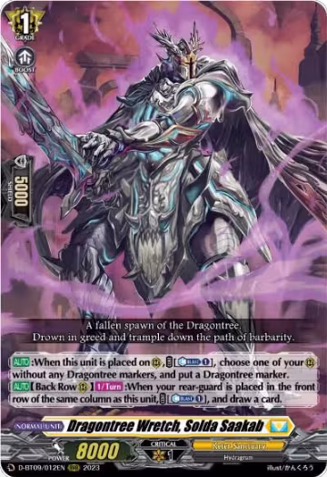 Dragontree Wretch, Solda Saakab (D-BT09/012EN), D-BT09: Dragontree Invasion — Vanguard card price