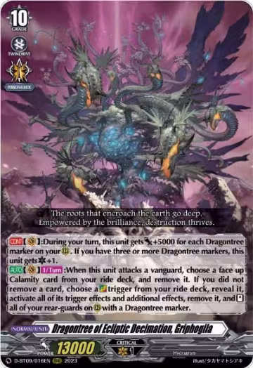 Dragontree of Ecliptic Decimation, Griphogila (D-BT09/016EN), D-BT09: Dragontree Invasion — Vanguard card price