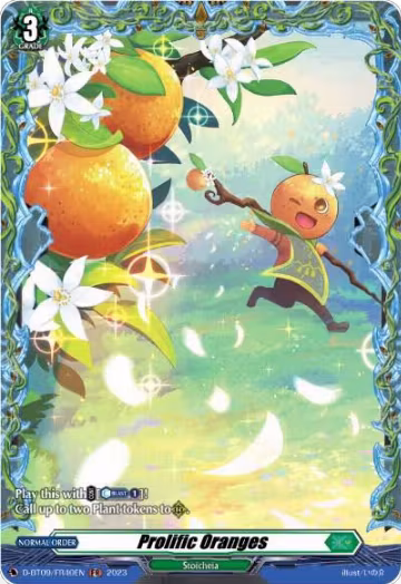 Prolific Oranges (FR) (D-BT09/FR40EN), D-BT09: Dragontree Invasion — Vanguard card price