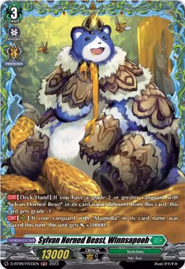 Sylvan Horned Beast, Winnsapooh (FR) (D-BT09/FR33EN), D-BT09: Dragontree Invasion — Vanguard card price