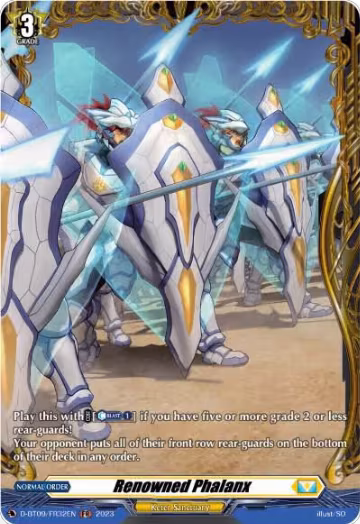 Renowned Phalanx (FR) (D-BT09/FR32EN), D-BT09: Dragontree Invasion — Vanguard card price