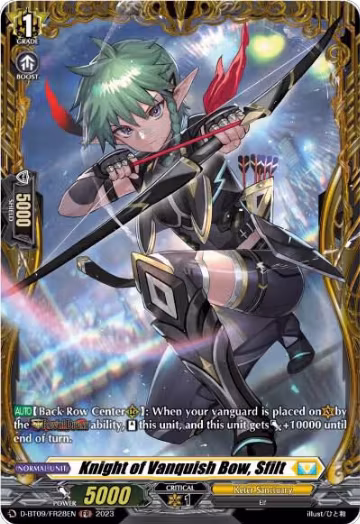 Knight of Vanquish Bow, Sfilt (FR) (D-BT09/FR28EN), D-BT09: Dragontree Invasion — Vanguard card price