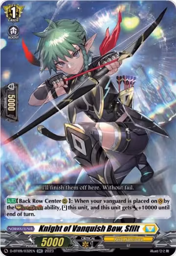 Knight of Vanquish Bow, Sfilt (D-BT09/032EN), D-BT09: Dragontree Invasion — Vanguard card price