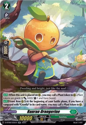 Ranran Orangerine (D-BT09/035EN), D-BT09: Dragontree Invasion — Vanguard card price